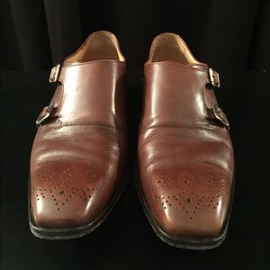 Mercanti Fiorentini Italian leather brown monk